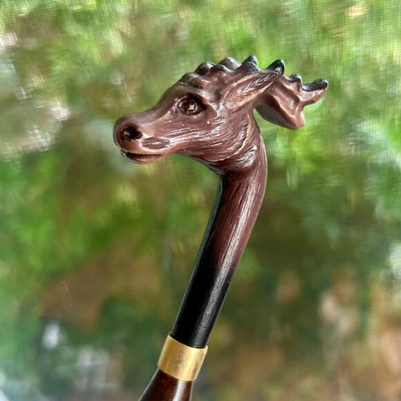 Vintage Italian Giraffe Head Shoe Horn – RC 1867 – 21” Length - Picture 4 of 12